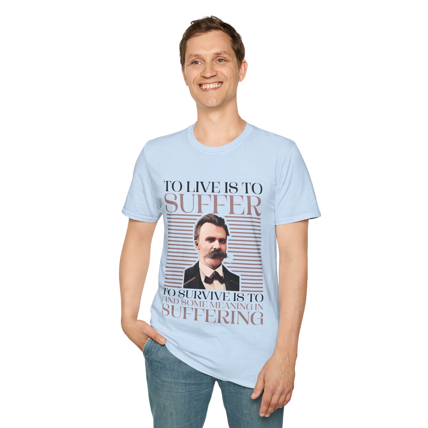 Friedrich Nietzsche T-Shirt (Light Colors)